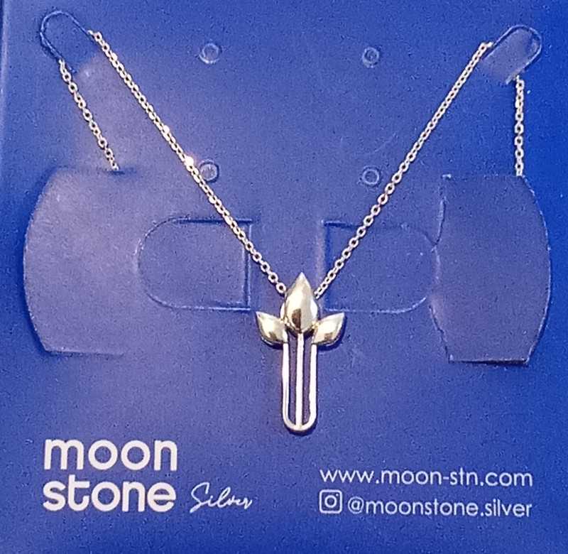 گردنبند نقره Moon Stone SN363