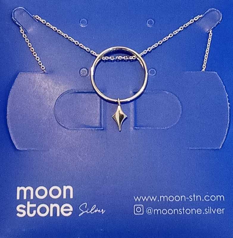 گردنبند نقره Moon Stone SN353