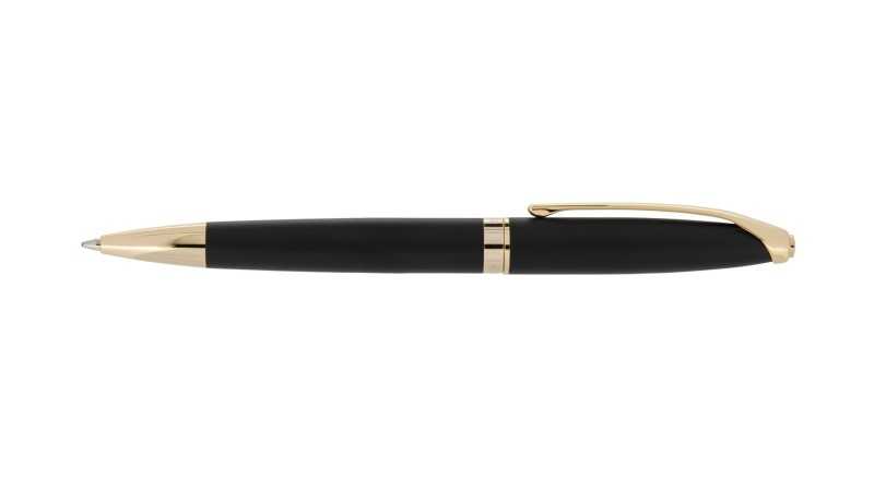خودکار مشکی مات گیره طلا EUROPEN Ring