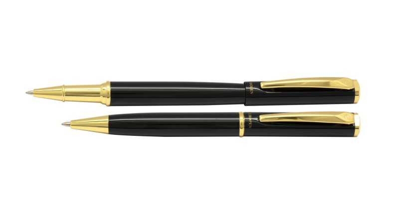 خودکار و روان‌نویس مشکی گیره طلا EUROPEN Classic