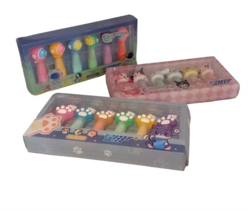 ماژیک های‌لایت 6 رنگ متنوع Cinnamoroll 80 - 0