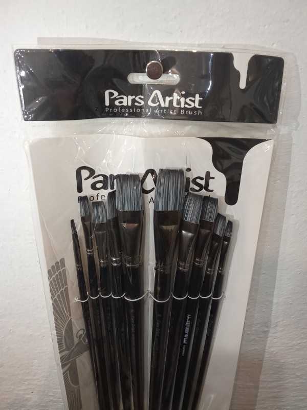ست قلم‌مو 10 عددی تخت بلند Pars Artist 2200 - 0