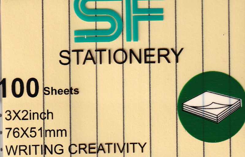 یادداشت چسب‌دار 100 برگ 51×76 پاستلی خط‌دار SF309 - 0