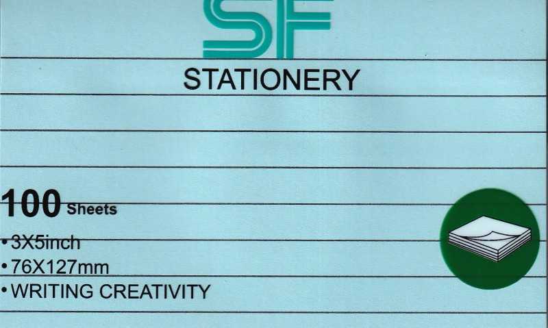 یادداشت چسب‌دار 100 برگ 127×76 پاستلی خط‌دار SF312