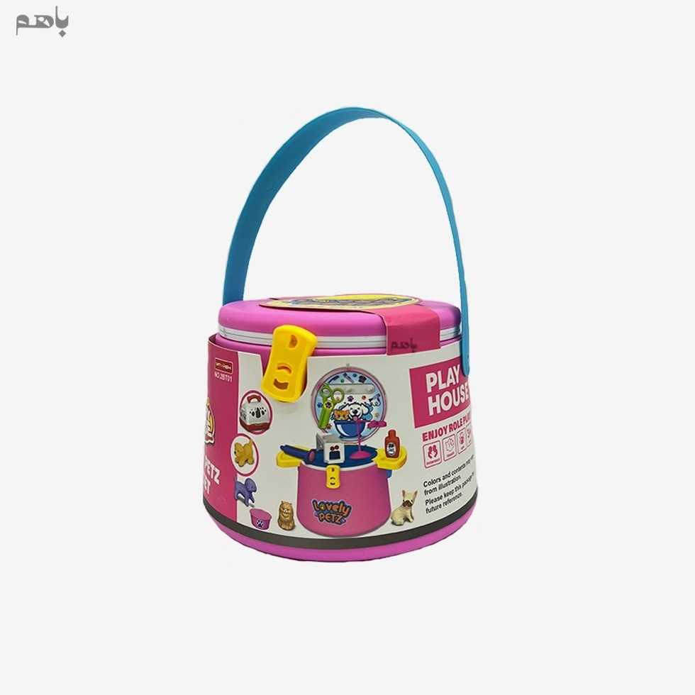 کیف اسباب‌بازی پت‌شاپ LOVELY PETZ PLAYSET 2BT01 16pcs
