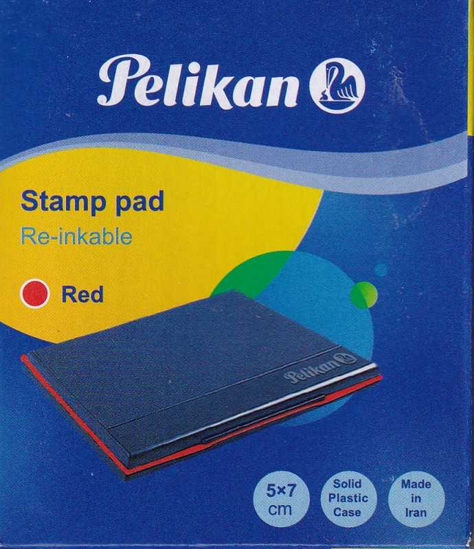 استامپ قرمز پلاستیکی Pelikan 600473 7×5cm