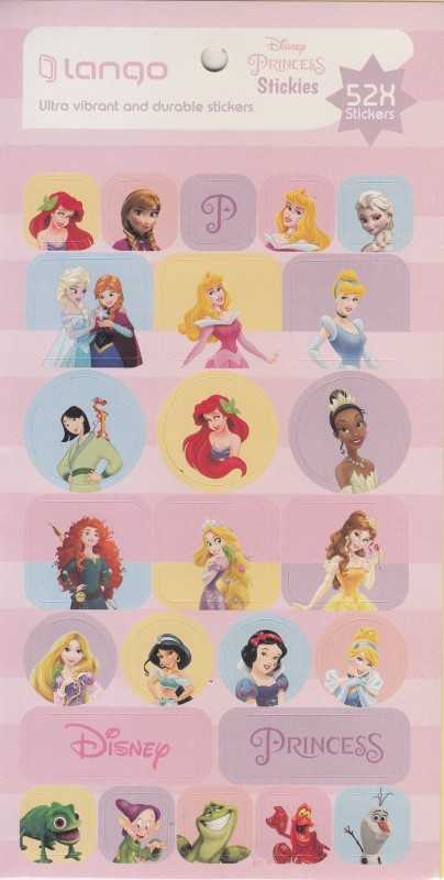 استیکر 52 تکه Disney Pricess