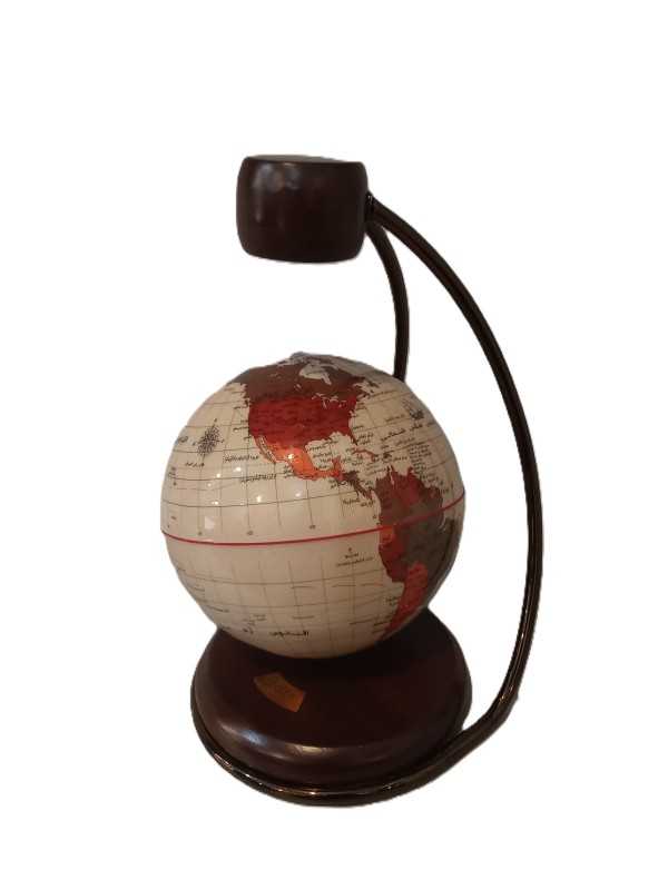 کره زمین 14 پایه چوبی گرد مغناطیس معلق IDEH 120 - 0