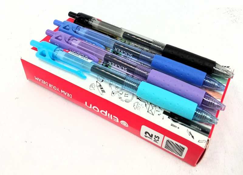 روان‌نویس آبی آسمانی فشاری Elipon Slicker 0.7mm - 0