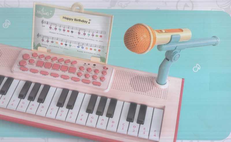کیبورد 3/5 اکتاو با میکروفون SCALE KEYS CY-8004B