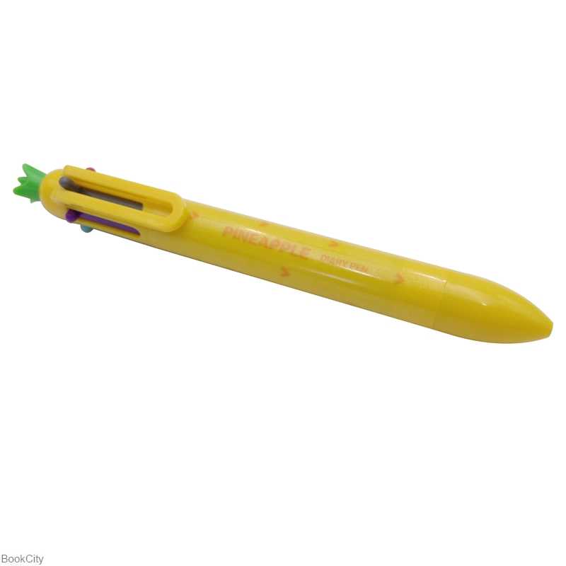 خودکار 6 رنگ طرح آناناس YZ5589