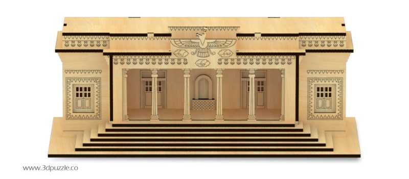 پازل سه بعدی آتشکده زرتشتیان یزد چراغ‌دار 59WML300 27pcs
