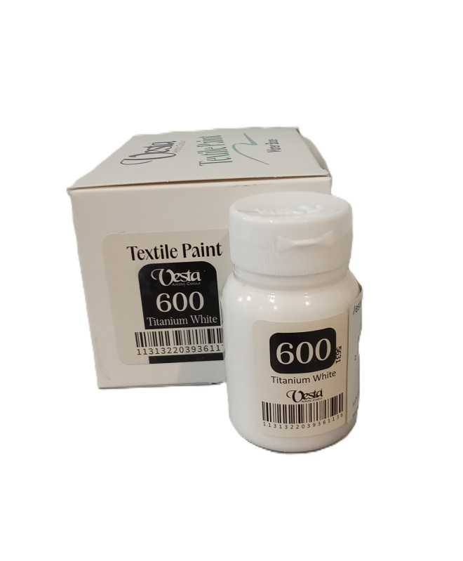 رنگ پارچه Vesta 60ml Titanium White 600 - 0
