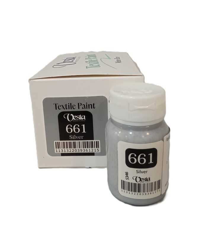 رنگ پارچه Vesta 60ml Silver 661