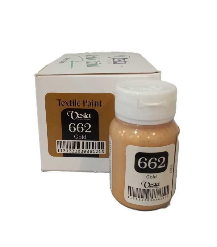 رنگ پارچه Vesta 60ml Gold 662