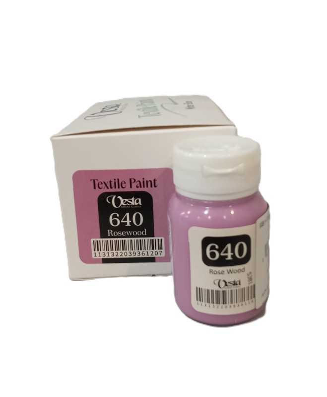 رنگ پارچه Vesta 60ml Rosewood 640
