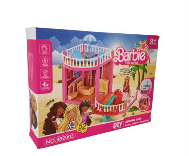 ساختنی ویلا باربی 52 قطعه DIY Barbie Villa Series BB2003