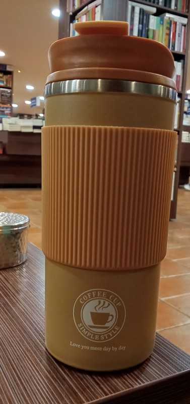 تراول ماگ دور سیلیکونی Coffee Cup (قهوه‌ای)