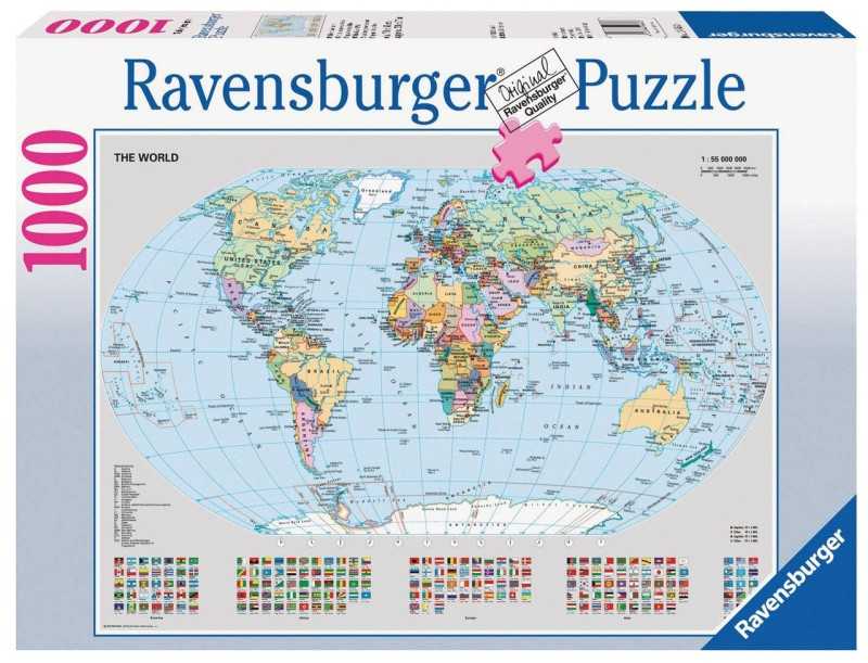 پازل Political World Map 1000pcs 06640
