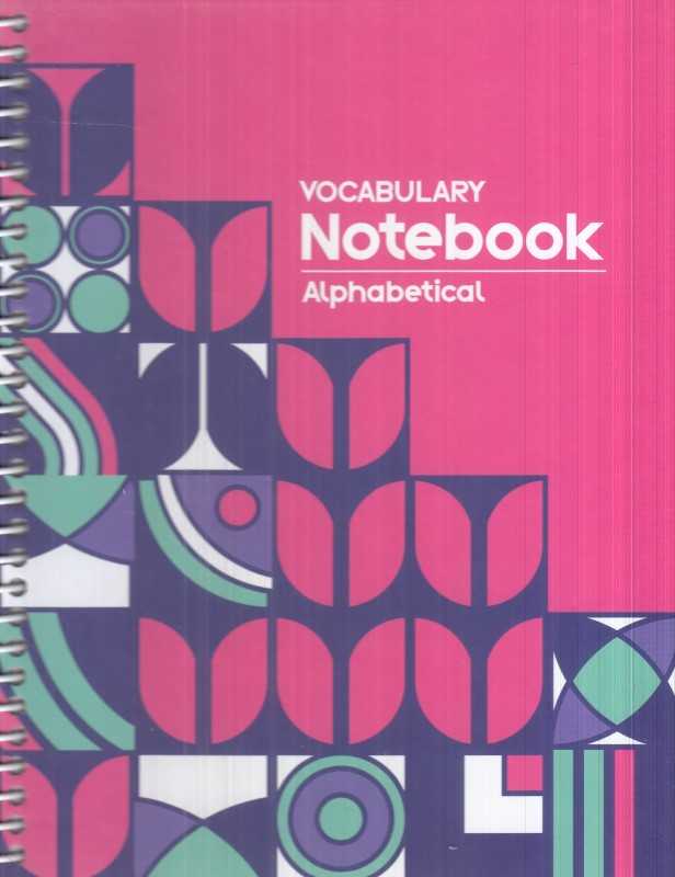 دفتر لغات انگلیسی سیمی جیبی گالینگور Oland vocabulary notebook alphabetical