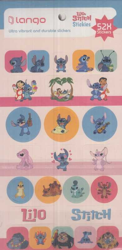 استیکر 52 تکه  Lilo & Stich 3609