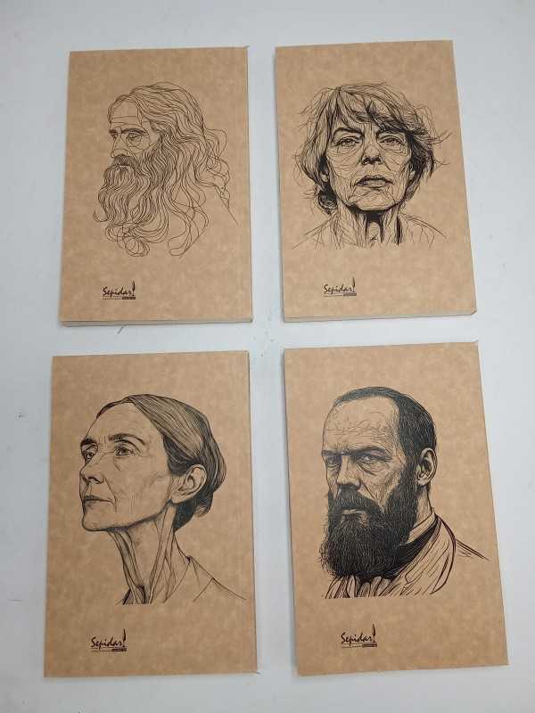 دفتر طراحی 80 برگ طرح مشاهیر Sepidar - 0