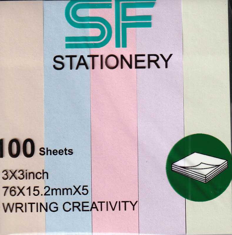 یادداشت چسب‌دار 100 برگ 15.2×76 پاستلی SF320