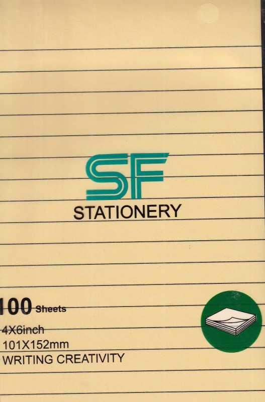 یادداشت چسب‌دار 100 برگ 152×101 پاستلی SF313