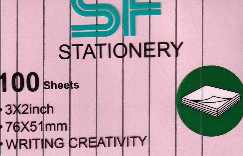 یادداشت چسب‌دار 100 برگ 51×76 پاستلی SF316