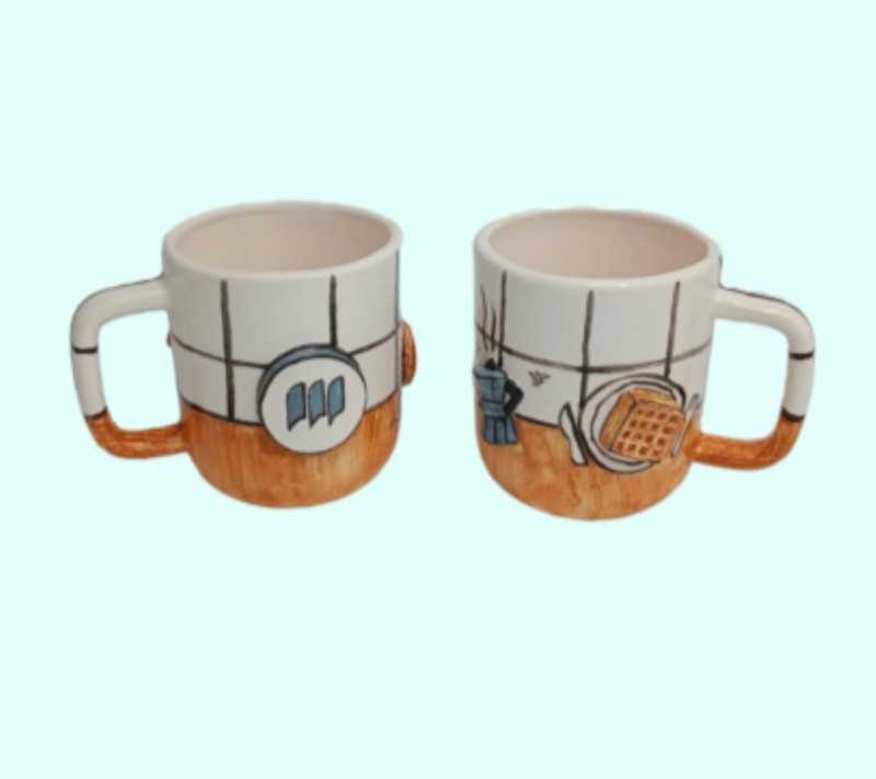 ماگ سرامیکی نقش برجسته Niloufar Ceramic