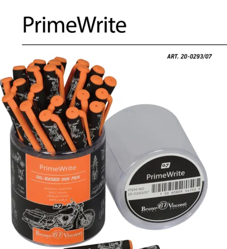خودکار آبی طرح موتور Bruno Visconti 20-0293/07 PrimeWrite 0.7mm