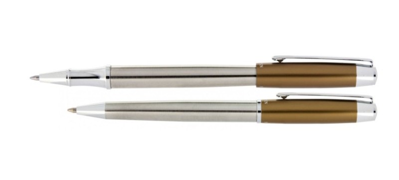 خودکار و روان‌نویس نیمه استیل بژ گیره استیل EUROPEN Smart