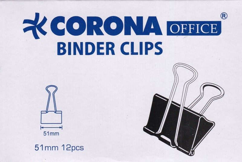 گیره دوبل 51mm (بسته 12 عددی) CORONA 3016