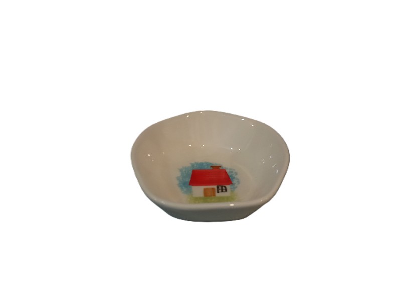 کاسه طرح خانه پرکار کوچک 106644 رس