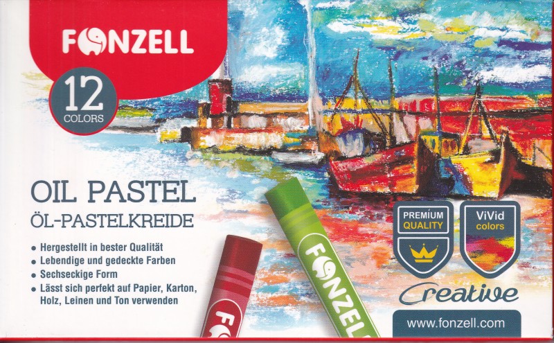 پاستل روغنی 12 رنگ FONZELL 685035 School - 0