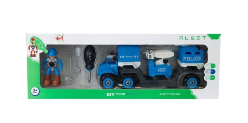 تریلر یدک‌کش پلیس با آدمک K1-46P
