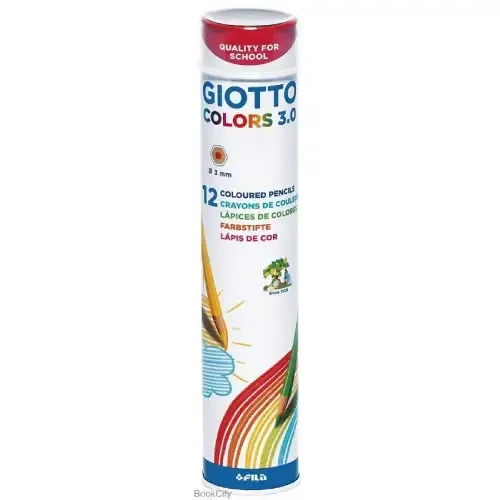 مدادرنگی 12 رنگ استوانه GIOTTO 277000