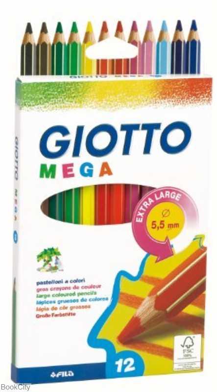 مدادرنگی 12 رنگ GIOTTO 225600 Mega