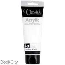رنگ آکریلیک Vesta 75ml Titanium White 40