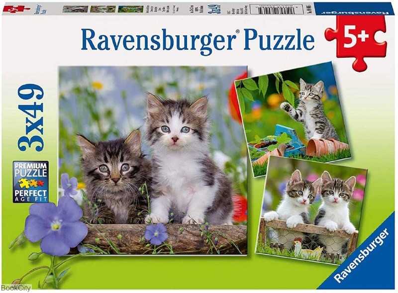 پازل Cuddly Kittens 3×49pcs 08046