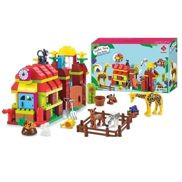 ساختنی باغ وحش Joyful Farm Live Zone 109pcs 55015