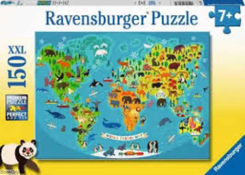پازل Animal World Map 150pcs 13287
