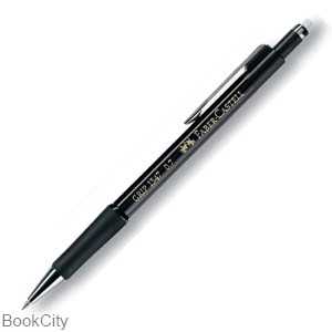 اتود 0.5mm مشکی با پاک‌کن چرخشی FABER CASTEL 134599 Grip