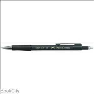 اتود 0.7mm مشکی با پاک‌کن چرخشی FABER CASTEL 134799 Grip