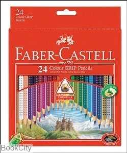 مدادرنگی 24 رنگ مقوایی FABER CASTELL 116253 Grip