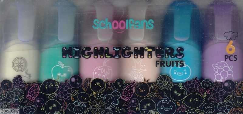 ماژیک های‌لایت 6 رنگ عطری schoolfans FA92319