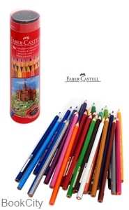 مدادرنگی 36 رنگ استوانه فلزی FABER CASTELL 115828