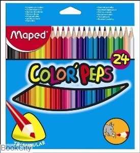 مدادرنگی 24 رنگ مقوایی Maped 183224