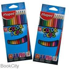 مدادرنگی 12 رنگ مقوایی Maped 183212 - 0