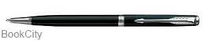 خودکار لاک مشکی گیره استیل PARKER Sonnet